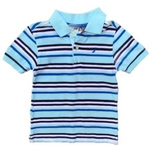 NAUTICA BOYS' MULTI STRIPE POLO SHIRT